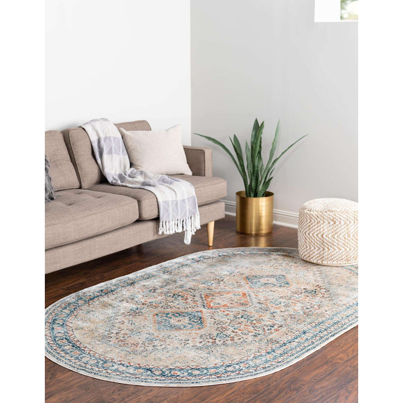 Kaleigh Oriental Indoor Rug, Oval 4' x 5'11"