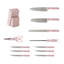 Ensemble de 12 couteaux de cuisine en acier inoxydable avec bloc de bois Basic Essentials-109872896