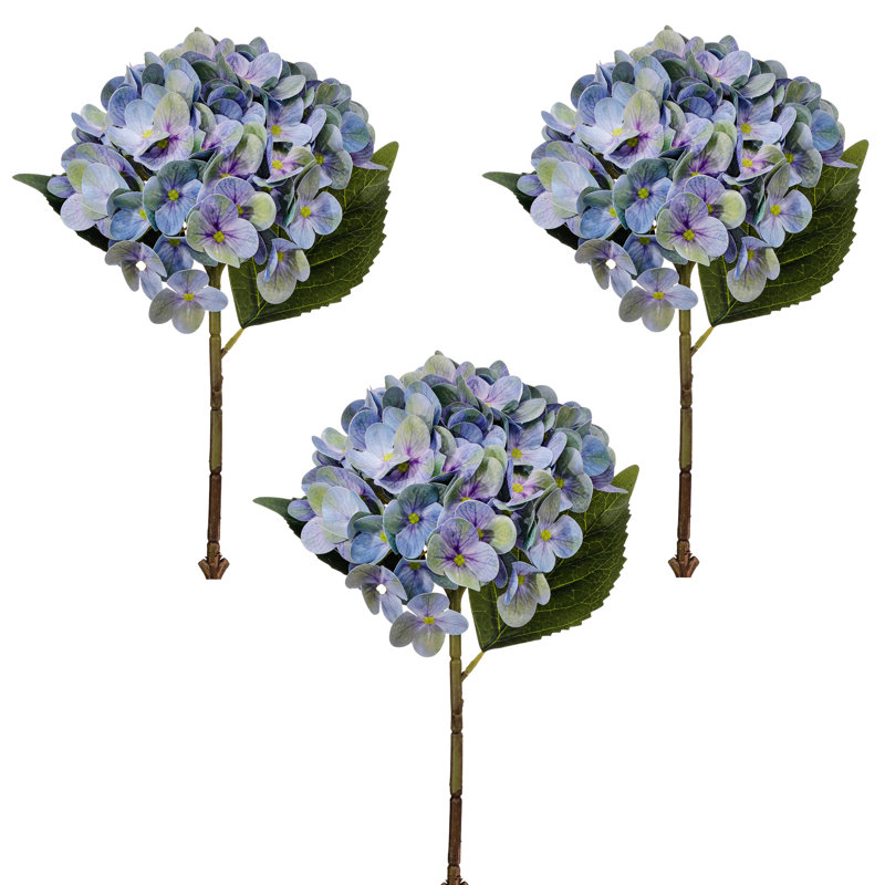 Tige d'hortensia 19 "PE, Bleu