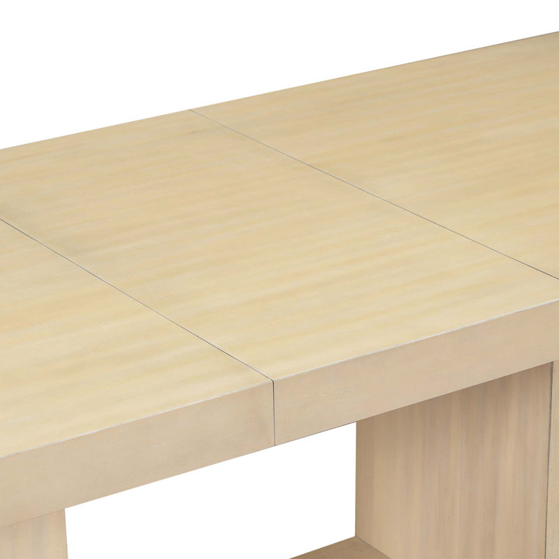 Table de salle à manger extensible avec tréteaux 6 pièces Traditional