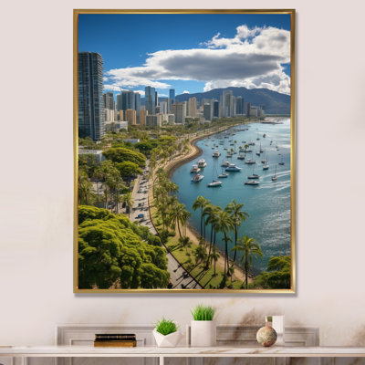 Vasbinder Honolulu Beautiful Cityscape Spot I, reproduction d'art sur toile