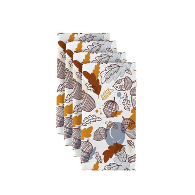 Hughes Polyester Floral Square Napkin