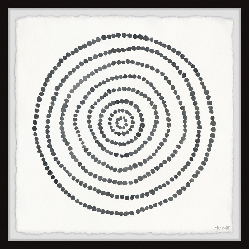 « circulaing points » par marmont hill-cadre photo imprimé avec bordure deckled, H 18 po x l 18 po x P 1,5 po