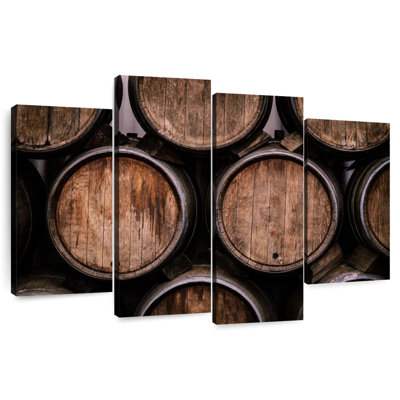 Stacked Wine Barrels