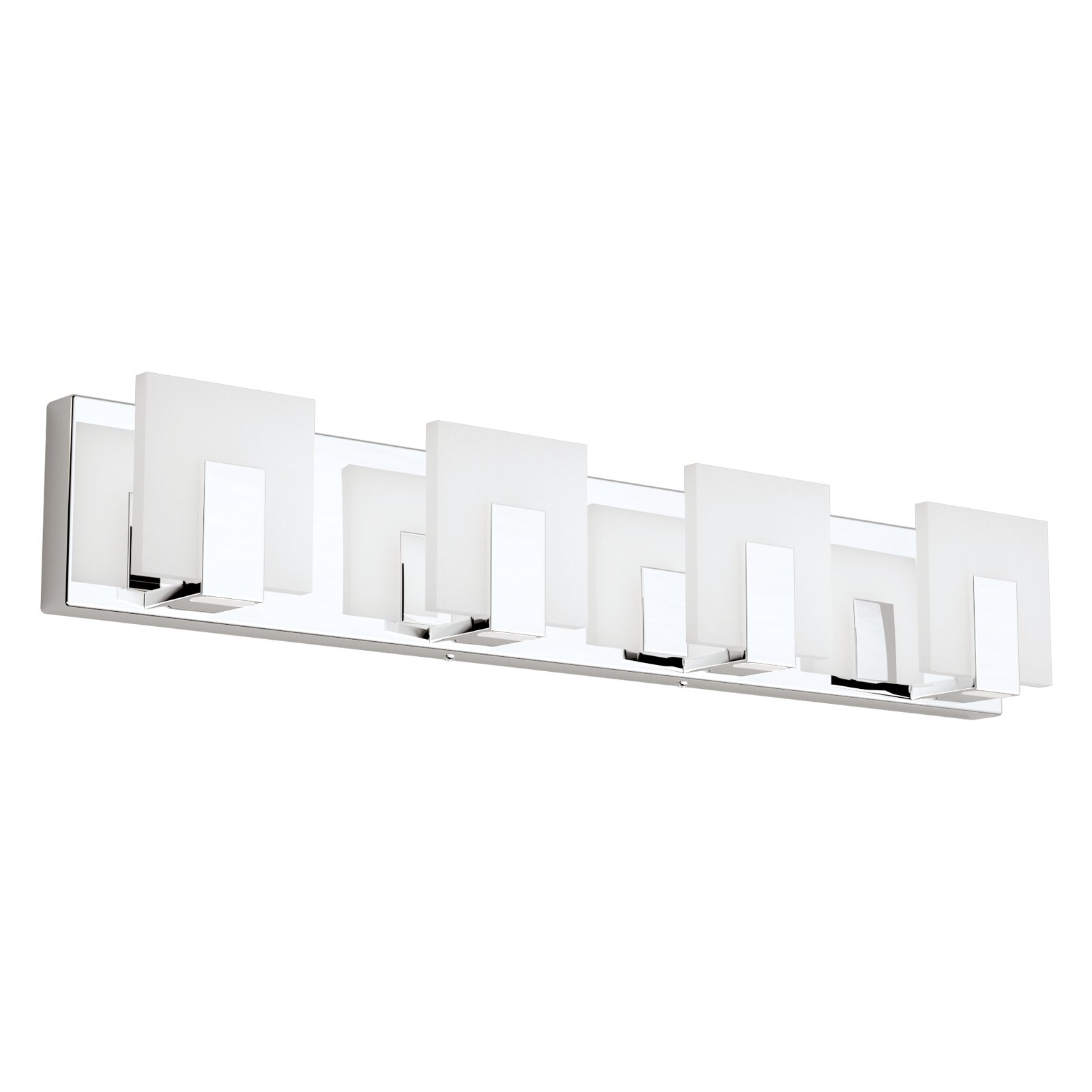 Orren Ellis LED Chrome Vanity Light Bathroom Light Fixture & Reviews ...