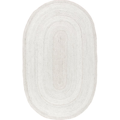 Tapis blanc tressé à la main Ikin