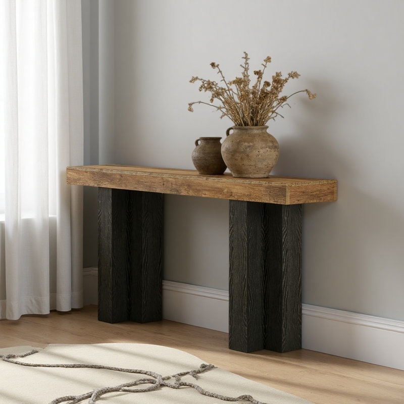 Table de canapé étroite, console, table de rangement pour hall d'entrée