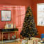 Arbre de Noël artificiel 7,5 pi avec DEL 1346 et pointe noire