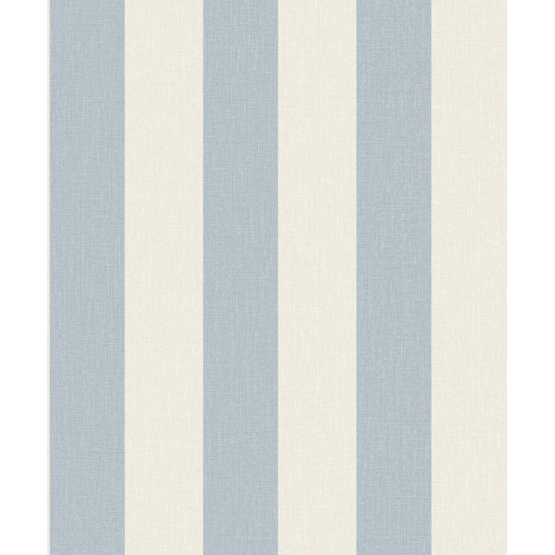 Papier peint à rayures simples, Bleu