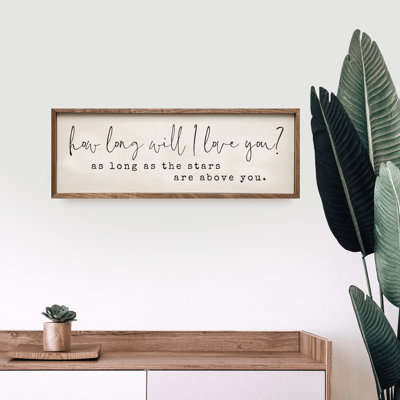 How Long Will I Love You