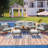 6-Pieces All Weather PE Wicker Sofa Set, Outdoor Rattan Sofa With Double Cushions, Wood Legs Wood Table Top, Beige And Gray