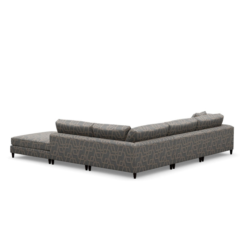 Tamara Chaise Sectional, Perky 855437, Java