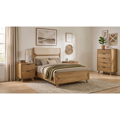 Beckett Light Oak Queen 4-Piece Bedroom Set