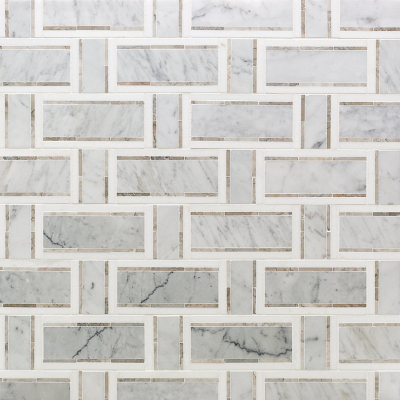 Carreau de mosaïque en pierre naturelle Mingle