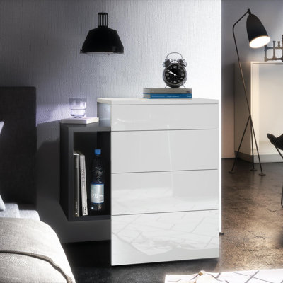 Mcardle 2 Drawer Bedside Table