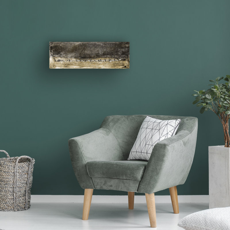 «Footeprint Art Family Outing», art sur toile, H 10 po x l 32 po
