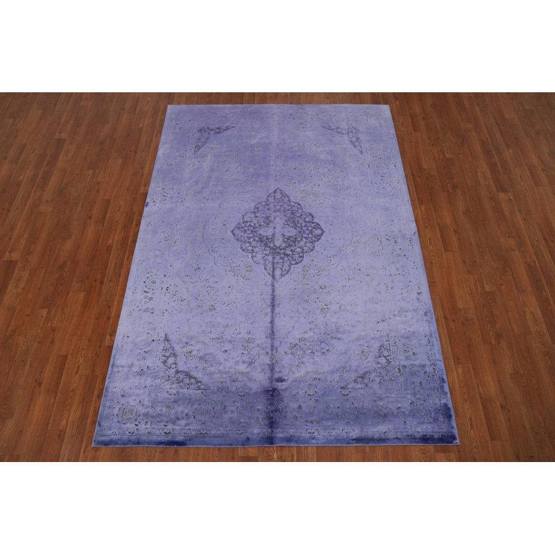 Tapis mauve avec motifs subtils 5 x 7