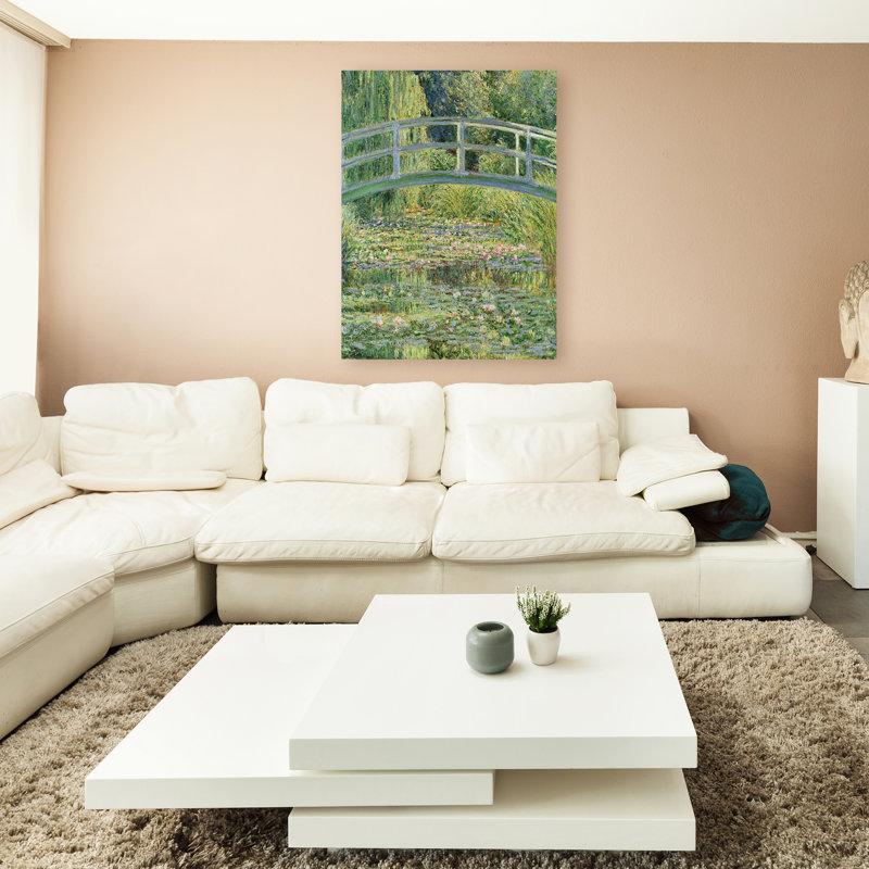 «The Waterylily Pond Pink Harmony 1899» par Claude Monet, reproduction d'art sur toile, H 32 po x l 24 po