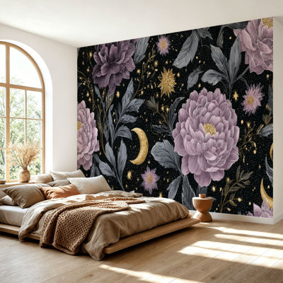 Papier peint adhésif auto-adhésif moderne pour la chambre à coucher Peel and Stick L 69 po x l 96 po