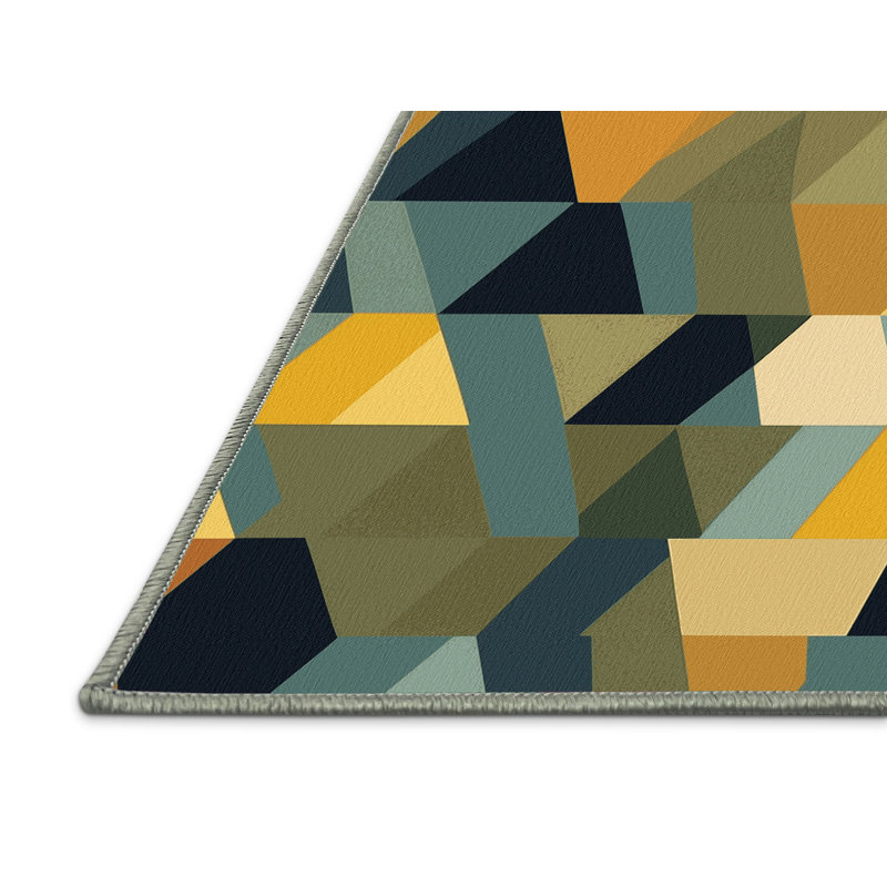 Terra Pixels Rug, Rectangle 4' x 6'