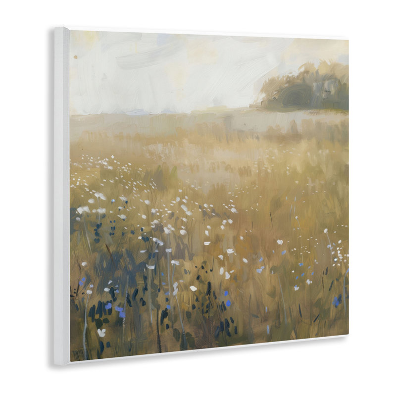 «Neutral Wildflower Field», plaque murale par LSR Creative Studio