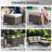 Abbey Outdoor Durable Wicker Ottomans With Olefin Cushions Durable & Weather-Resistant For Patios-2145827801-2145827800