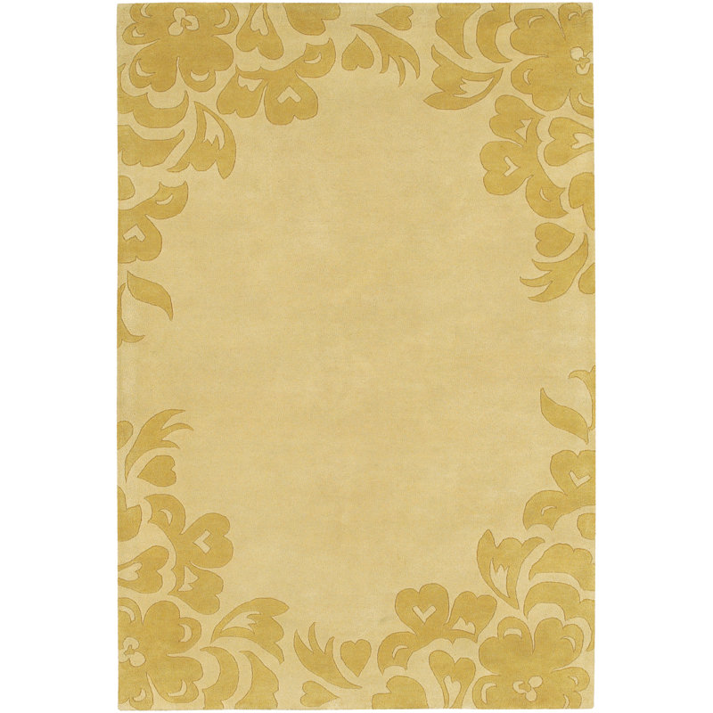 Wool Floral Indoor Rug, Rectangle 2' x 3'