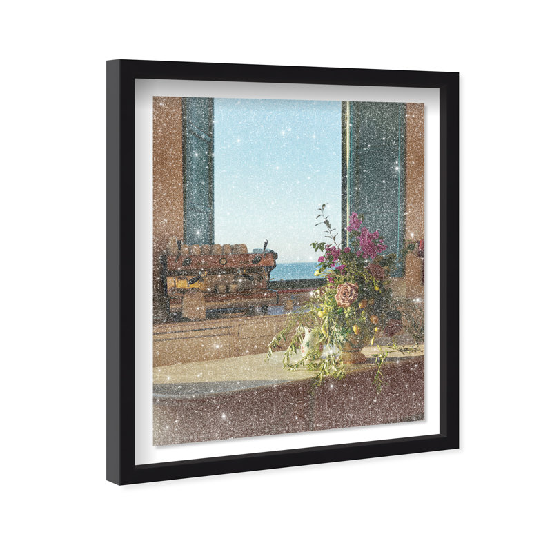 Morning Espresso Print by Oliver Gal, 25.5"H x 31.5"W, Black Shadowbox