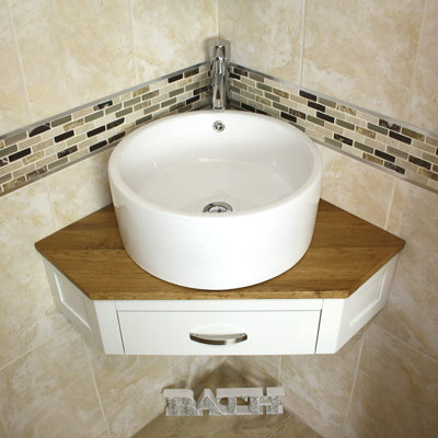 Ashley 550mm Single Bathroom Vanity with Vessel Ceramic Basin