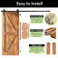 Porte en bois de pin massif non assemblé Arrow Design-132224623-132224639