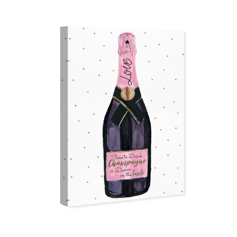 Love Love and Stars - Peinture, H 45 po x l 30 po, Toile tendue