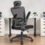 Fauteuil ergonomique avec appui-tête et coussin lombaire-831587964-831587907