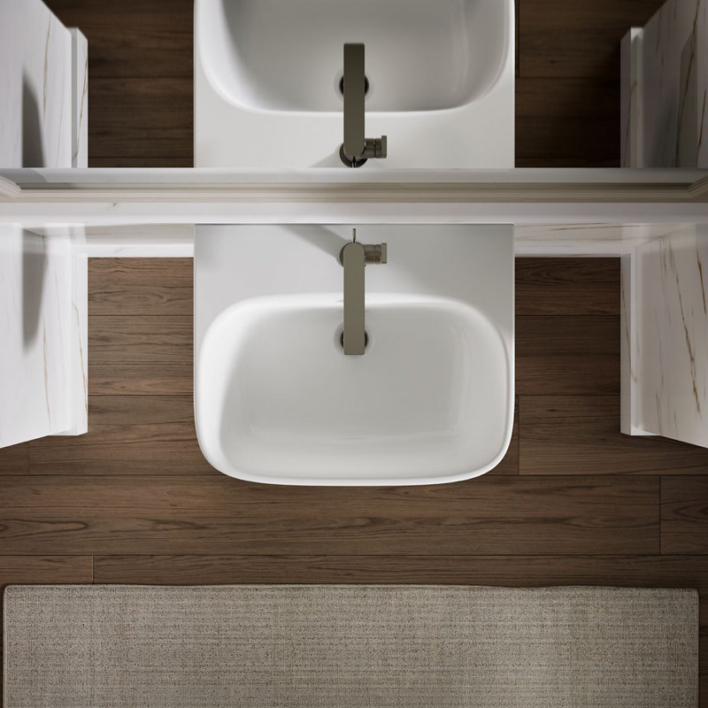 ModernLife™ Wall Mount Bathroom Sink, Single