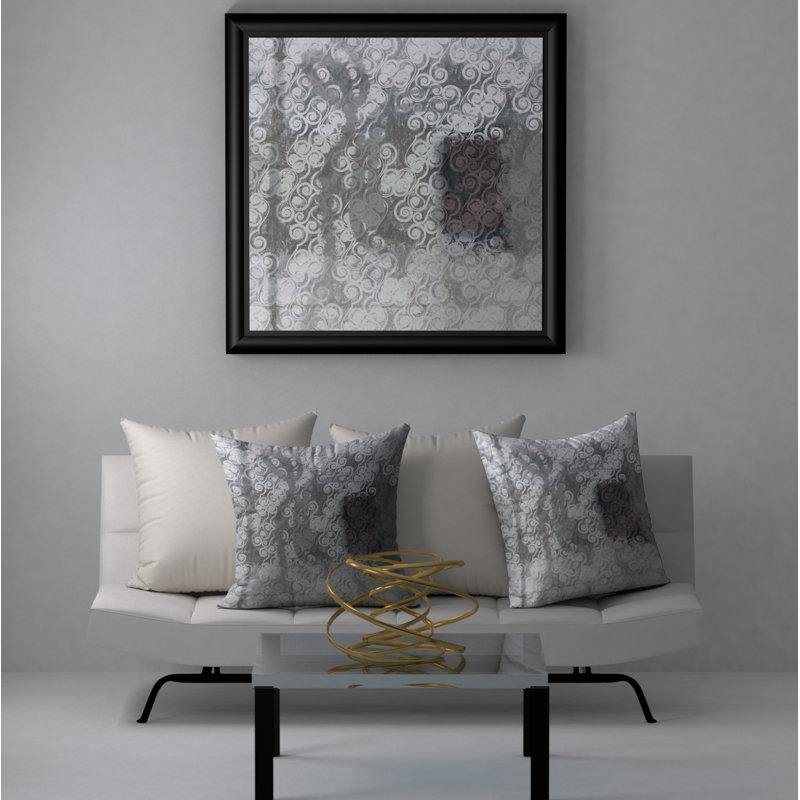 Abstract Reversible Throw Pillow, 18" x 18"