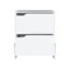 Nightstand With 2-Drawers, End Table With Sturdy Base, White