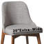 Chaise d'appoint rembourrée en bois massif H 32,7 po-2129924592