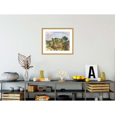 «Bibémus» par Paul Cézanne, impression giclée encadrée