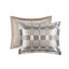 Queen Size 8 Pcs Duvet Style Comforter In Taupe, Multi - Colour Geometric Pattern, Luxury Pillows, Removable Cover, And Convenient Design Featuring Comfort Centred-120670471