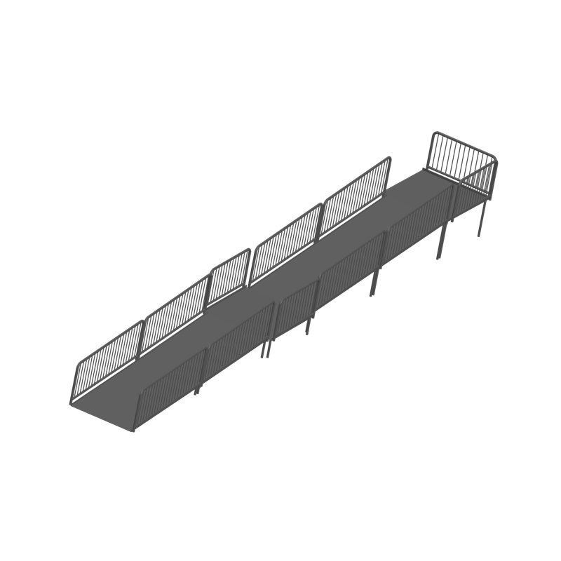 Rampe de scène 5 pi x 41 pi, ensemble pour scène haute 32 po, H 32 po x l 504 po x P 60 po