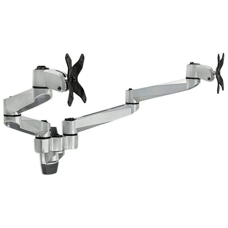 Full Motion Articulating 2 Screen Desk Mount