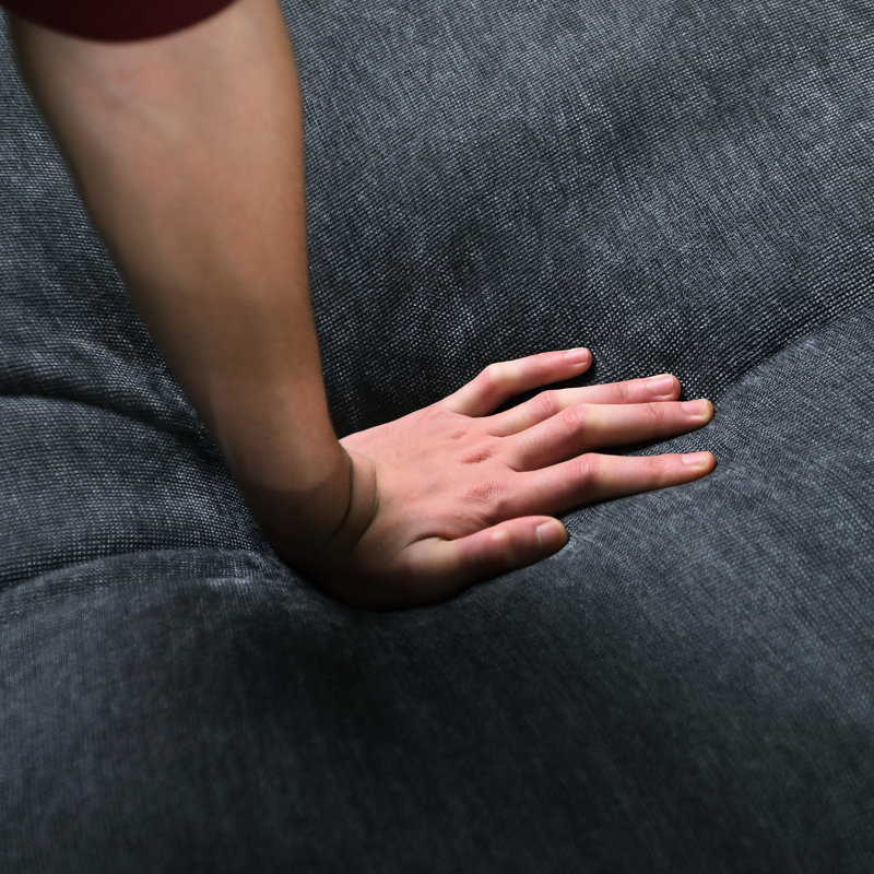 Fauteuil modulaire en chenille gris confortable Comfy