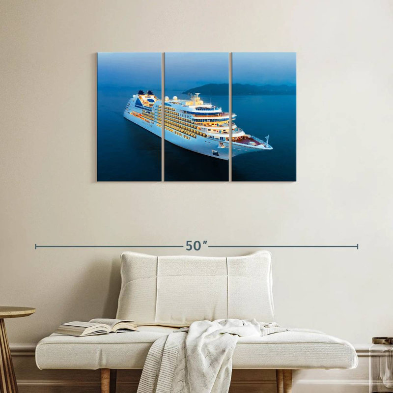 Cruise Ship, 24" H x 38" W