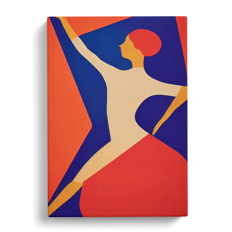 Abstract Ballerina No.5 - Wrapped Canvas, 76cm H x 50cm W x 3cm D