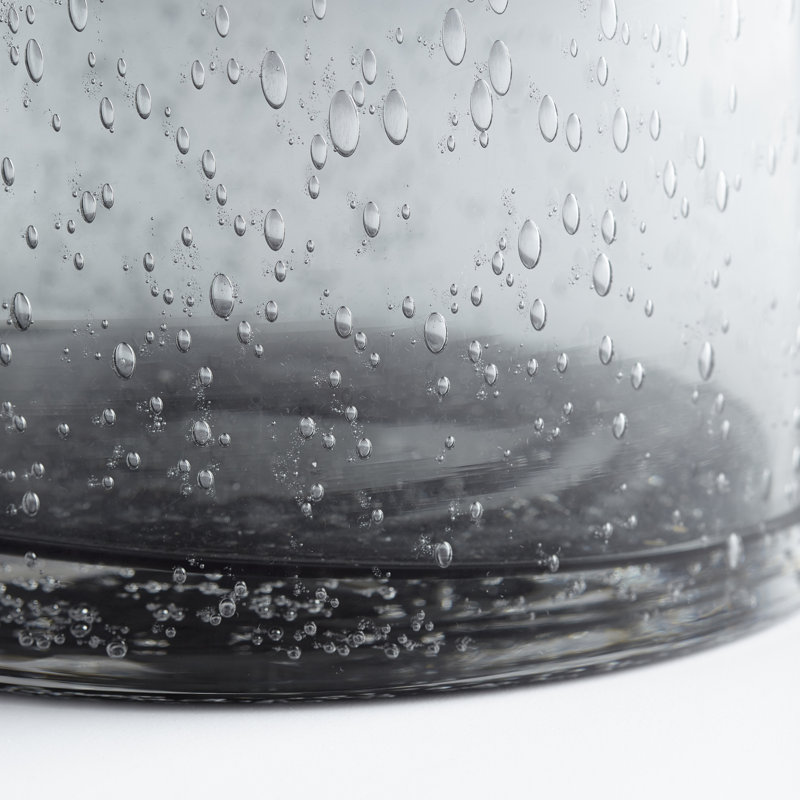 Oxtail Glass Table Vase, 12" H x 6" W x 6" D