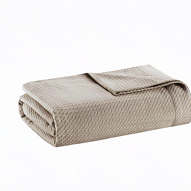 Couverture, Lit simple, Kaki