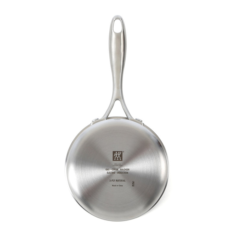 Zwilling Spirit 3-ply Stainless Steel Ceramic Nonstick Saucepan with Lid, 4 qt.