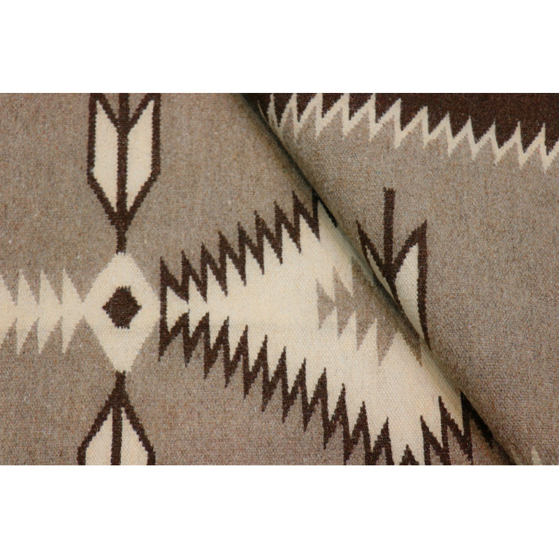 Tuscany Mocha/Brown Wool Reversible Area Rug