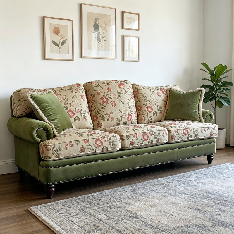 American-style Light Luxury Green Sofa