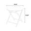 Ensemble de patio 3 pièces, chaises de camping d'extérieur en tissu respirant PVC-coated polyester, table pliante avec plateau en acier, 2 chaises et 1 table-519638228