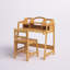 Ensemble de bureau d'écriture 31,49 "avec bibliothèque et chaise en bambou Nyquist